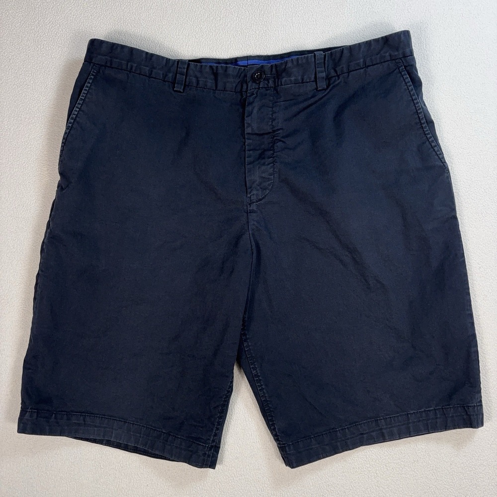 Fred Perry Bradley Wiggins Shorts‎ Men's 34x10 Dark Navy Stretch Logo S6207